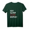 Judo Kampfsportler Judoka Kampfkunst Japan Eat Sleep Repeat T-Shirt – Perfektes Geschenk für Judoka zu Weihnachten & Geburtstag