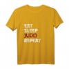 Judo Kampfsportler Judoka Kampfkunst Japan Eat Sleep Repeat T-Shirt – Perfektes Geschenk für Judoka zu Weihnachten & Geburtstag