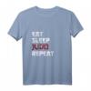 Judo Kampfsportler Judoka Kampfkunst Japan Eat Sleep Repeat T-Shirt – Perfektes Geschenk für Judoka zu Weihnachten & Geburtstag