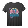 Judo Mädchen Kampfsport Retro T-Shirt - Stylisches Design für junge Kampfsportlerinnen und Japan-Fans