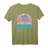 Judo Mädchen Kampfsport Retro T-Shirt - Stylisches Design für junge Kampfsportlerinnen und Japan-Fans