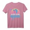 Judo Mädchen Kampfsport Retro T-Shirt - Stylisches Design für junge Kampfsportlerinnen und Japan-Fans