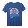 Judo Mädchen Kampfsport Retro T-Shirt - Stylisches Design für junge Kampfsportlerinnen und Japan-Fans