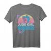 Judo Mädchen Kampfsport Retro T-Shirt - Stylisches Design für junge Kampfsportlerinnen und Japan-Fans