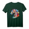 Abstrakt Pferdekopf Reiterin liebe Pferde T-Shirt - Geschenkidee für Pferdeliebhaber, Reiter und Reitsportfans