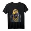 Rapper Gorilla in Gold Kette und Cap Hip Hop Kultur T-Shirt - Kreatives Tier-Design für Fans & Streetwear-Liebhaber