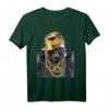 Rapper Gorilla in Gold Kette und Cap Hip Hop Kultur T-Shirt - Kreatives Tier-Design für Fans & Streetwear-Liebhaber