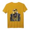 Rapper Gorilla in Gold Kette und Cap Hip Hop Kultur T-Shirt - Kreatives Tier-Design für Fans & Streetwear-Liebhaber