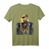 Rapper Gorilla in Gold Kette und Cap Hip Hop Kultur T-Shirt - Kreatives Tier-Design für Fans & Streetwear-Liebhaber