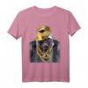 Rapper Gorilla in Gold Kette und Cap Hip Hop Kultur T-Shirt - Kreatives Tier-Design für Fans & Streetwear-Liebhaber