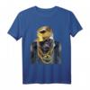 Rapper Gorilla in Gold Kette und Cap Hip Hop Kultur T-Shirt - Kreatives Tier-Design für Fans & Streetwear-Liebhaber