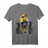 Rapper Gorilla in Gold Kette und Cap Hip Hop Kultur T-Shirt - Kreatives Tier-Design für Fans & Streetwear-Liebhaber