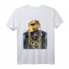Rapper Gorilla in Gold Kette und Cap Hip Hop Kultur T-Shirt - Kreatives Tier-Design für Fans & Streetwear-Liebhaber