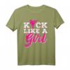 Karate Frau Kickboxen Kampfkunst Geschenk T-Shirt - Lustiges Design für Kampfsportliebhaberinnen mit schwarzem Gürtel