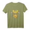 Samurai Japanisch Hannya Rüstung Maske T-Shirt in Gold – Perfekt für Fans von Anime, Kampfsport & asiatischer Kultur als Geschenk oder zum Selbertragen