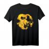 Furchtloses Goldener Chinesischer Drache Feuerkugel T-Shirt – Magisches, kraftvolles Design für Drachen- und Kulturfans, Unisex