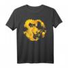 Furchtloses Goldener Chinesischer Drache Feuerkugel T-Shirt – Magisches, kraftvolles Design für Drachen- und Kulturfans, Unisex