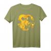 Furchtloses Goldener Chinesischer Drache Feuerkugel T-Shirt – Magisches, kraftvolles Design für Drachen- und Kulturfans, Unisex