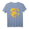 Furchtloses Goldener Chinesischer Drache Feuerkugel T-Shirt – Magisches, kraftvolles Design für Drachen- und Kulturfans, Unisex