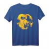 Furchtloses Goldener Chinesischer Drache Feuerkugel T-Shirt – Magisches, kraftvolles Design für Drachen- und Kulturfans, Unisex