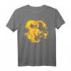 Furchtloses Goldener Chinesischer Drache Feuerkugel T-Shirt – Magisches, kraftvolles Design für Drachen- und Kulturfans, Unisex
