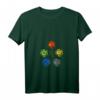 Damen Qigong 5 Elemente Spirituell Chakra Zen Tai Chi T-Shirt mit V-Ausschnitt – Spirituelle Kleidung für Meditation, Taoismus & Qi Gong Fans