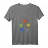 Damen Qigong 5 Elemente Spirituell Chakra Zen Tai Chi T-Shirt mit V-Ausschnitt – Spirituelle Kleidung für Meditation, Taoismus & Qi Gong Fans