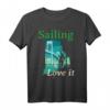 Segel Design T-Shirt - Tolle Geschenkidee für Kapitän, Segler und Meerliebhaber zum Geburtstag & Weihnachten