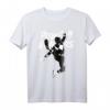 Power Rangers Black Ranger Karate Action Circle Portrait T-Shirt zum HapMonkey - Retro & Vintage Style für Fans