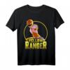 HapMonkey Yellow Ranger Karate Action Circle T-Shirt – Offiziell Lizenzierte Power Ranger Retro T-Shirt für Fans & Sammler