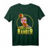 HapMonkey Yellow Ranger Karate Action Circle T-Shirt – Offiziell Lizenzierte Power Ranger Retro T-Shirt für Fans & Sammler