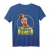 HapMonkey Yellow Ranger Karate Action Circle T-Shirt – Offiziell Lizenzierte Power Ranger Retro T-Shirt für Fans & Sammler