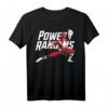 HapMonkey Power Rangers Red Ranger Karate Action Pose Logo T-Shirt - Lizenziertes Retro & Comic T-Shirt für Fans und Sammler