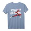 HapMonkey Power Rangers Red Ranger Karate Action Pose Logo T-Shirt - Lizenziertes Retro & Comic T-Shirt für Fans und Sammler