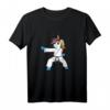 Karate Einhorn Hemd für Mädchen & Frauen - Süßes Kampfsport T-Shirt mit Regenbogen-Einhorn, perfektes Geschenk für kleine Ninjas und Karate-Liebhaber