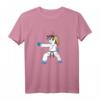 Karate Einhorn Hemd für Mädchen & Frauen - Süßes Kampfsport T-Shirt mit Regenbogen-Einhorn, perfektes Geschenk für kleine Ninjas und Karate-Liebhaber