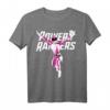 HapMonkey Pink Ranger Karate Action Pose Logo T-Shirt – Retro Vintage Power Ranger Fanartikel für Männer, Frauen, Kinder & Fans der 90er