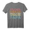 Herren Papa Trainer Meister Coach oder einfach Vatertag T-Shirt - Sportliches Vintage Retro Design für Väter & Trainer