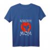 Damen Kampfsportler Mama Geschenk zum Muttertag - Karate T-Shirt mit V-Ausschnitt für Karatefans & Kampfsportliebhaberinnen