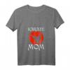 Damen Kampfsportler Mama Geschenk zum Muttertag - Karate T-Shirt mit V-Ausschnitt für Karatefans & Kampfsportliebhaberinnen