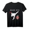 Wado Ryu Karate Instructor T-Shirt mit Japanischer Kanji Kalligraphie - Perfekt für Karate-Schüler & Wettkämpfe