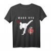 Wado Ryu Karate Instructor T-Shirt mit Japanischer Kanji Kalligraphie - Perfekt für Karate-Schüler & Wettkämpfe