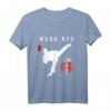 Wado Ryu Karate Instructor T-Shirt mit Japanischer Kanji Kalligraphie - Perfekt für Karate-Schüler & Wettkämpfe
