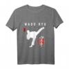 Wado Ryu Karate Instructor T-Shirt mit Japanischer Kanji Kalligraphie - Perfekt für Karate-Schüler & Wettkämpfe
