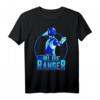 HapMonkey Power Rangers Blue Ranger Karate Action Circle T-Shirt – Retro Comic Fanartikel für Männer, Frauen, Jungen & Mädchen