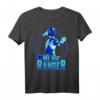 HapMonkey Power Rangers Blue Ranger Karate Action Circle T-Shirt – Retro Comic Fanartikel für Männer, Frauen, Jungen & Mädchen