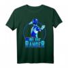 HapMonkey Power Rangers Blue Ranger Karate Action Circle T-Shirt – Retro Comic Fanartikel für Männer, Frauen, Jungen & Mädchen