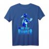 HapMonkey Power Rangers Blue Ranger Karate Action Circle T-Shirt – Retro Comic Fanartikel für Männer, Frauen, Jungen & Mädchen