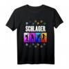 Schlager Volksmusik Tanz Party Karneval Fastnacht Tanzen T-Shirt - Buntes Partyoutfit für Karneval, Fastnacht und Tanzveranstaltungen