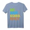 Eat Sleep Kickbox Repeat T-Shirt – Humorvolles Kickboxing Geschenk für Kampfsportler, Trainer & Fans